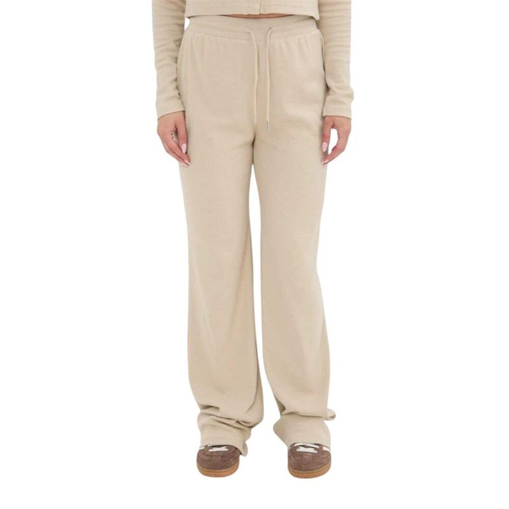 I Saw It First Womens/Ladies Wide Leg Pants / Stone